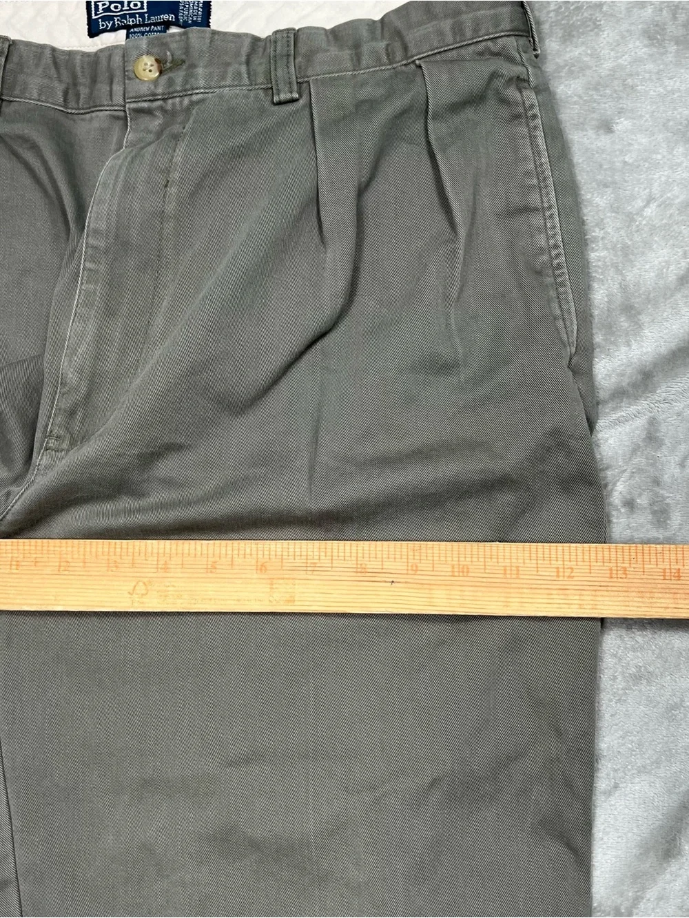 Vintage Polo Ralph Lauren Andrew Pants Mens 34x29 Green Preppy Pleated Baggy Y2K